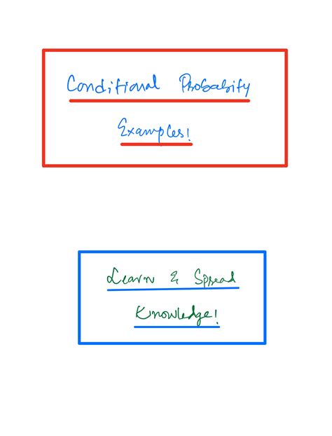 Solution S Solved Conditional Probability Examples By Sir Muhammad