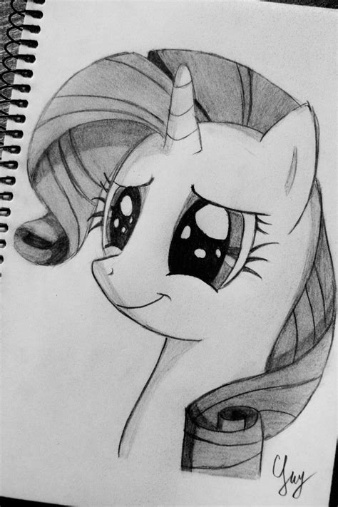 Rarity My Little Pony Pencil Drawing