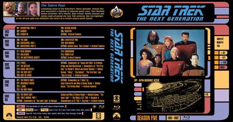 Star Trek The Next Generation Season Five Tv Blu Ray Custom