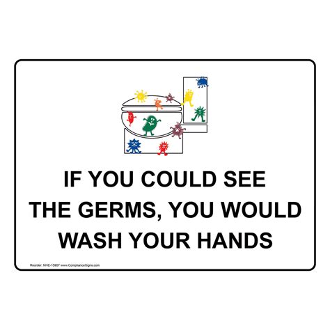 Don T Spread Germs Wash Your Hands Spanish Sign NHS 13111 Hand Washing