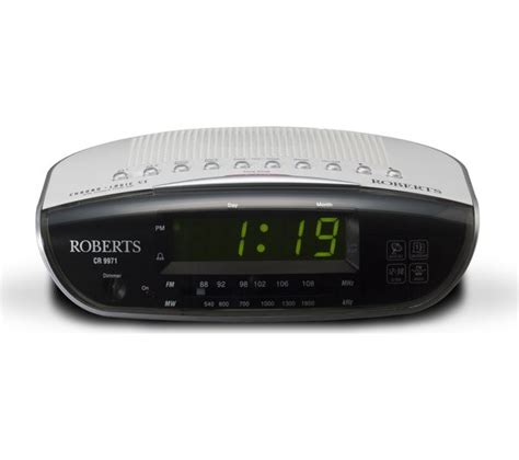 Buy Roberts Cr9971 Chronologic Vi Analogue Clock Radio Silver Free Delivery Currys