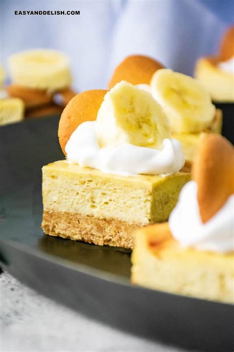 Banana Pudding Cheesecake Bars Easy And Delish