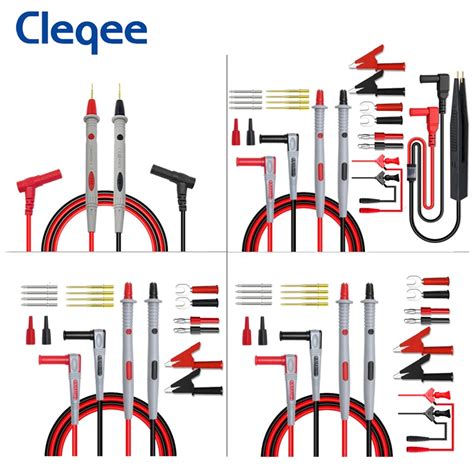 Cleqee série p1503 multímetro universal kit de derivações de teste