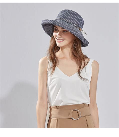 Siggi Womens Upf50 Linen Cotton Summer Sunhat Bucket Packable Hats W