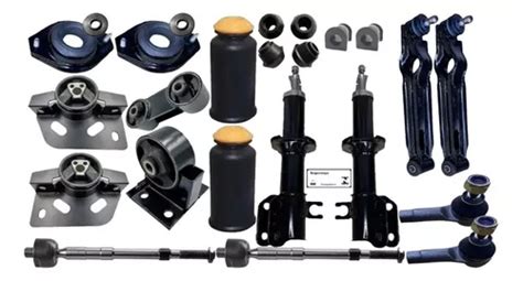 Kit Suspensão Completa 4 Coxim Motor Balança Chery Qq