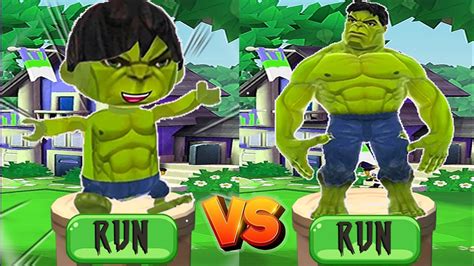 The Race Of Super Heroes Tag With Hulk Vs Subway Surfers Hulk