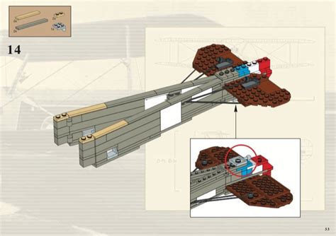 LEGO 3451 Sopwith Camel Instructions, Advanced models - Aircraft