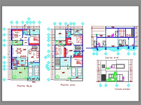 Vivienda De Niveles En Autocad Descargar Cad Gratis Kb