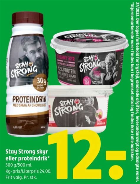 Stay Strong Skyr Strawberry Lime Tilbud Hos Coop