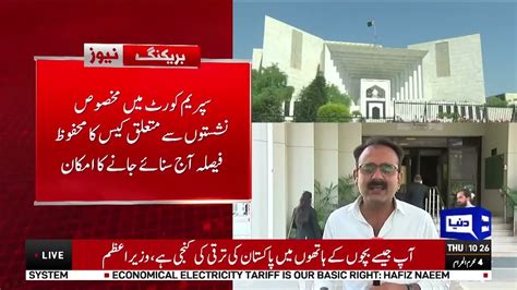 Live Reserved Seats Final Decision Chief Justice Imran Khan