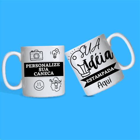 Caneca Personalizada De Porcelana Estampe Do Seu Jeito Shopee Brasil