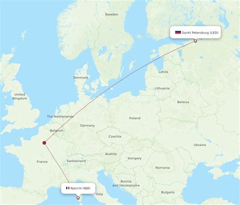 Flights From Saint Petersburg To Ajaccio LED To AJA Flight Routes