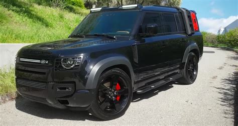 Slick Black-on-Black Land Rover Defender 130 Waiting on RDBs, Coolest ...