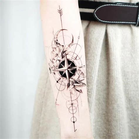 52 Beautiful Compass Tattoos With Meaning