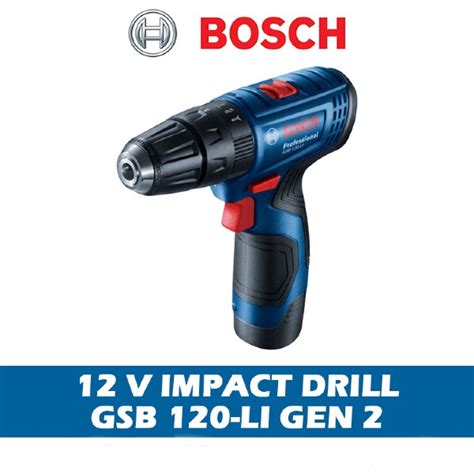 BOSCH GSB 120 LI Gen 2 Professional Cordless Impact Drill Kit