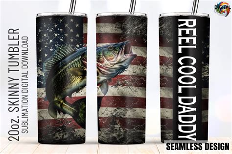 Reel Cool Daddy Bass Fishing Tumbler Graphic By Digital Delights