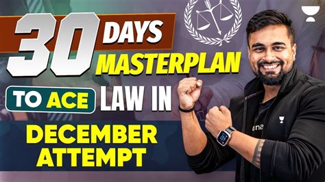 30 Day Masterplan To Ace Law In December Attempt Ca Foundation