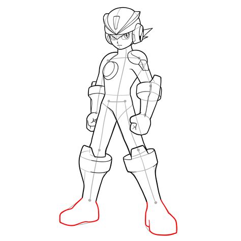 How To Draw Megaman Exe In Electeam Style Sketchok