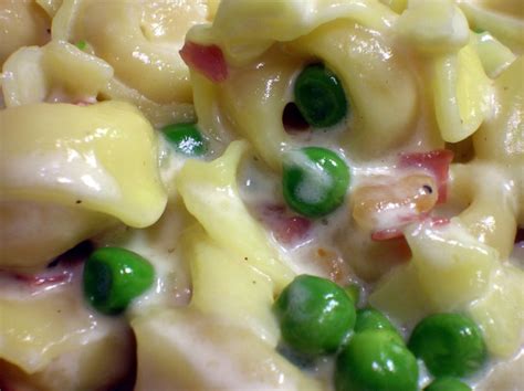 Tortellini Ai Formaggi With Prosciutto And Peas Recipe Food