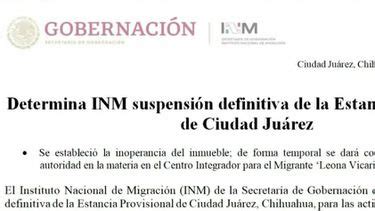 Inm Suspende La Estaci N Migratoria En Ciudad Ju Rez Grupo Milenio