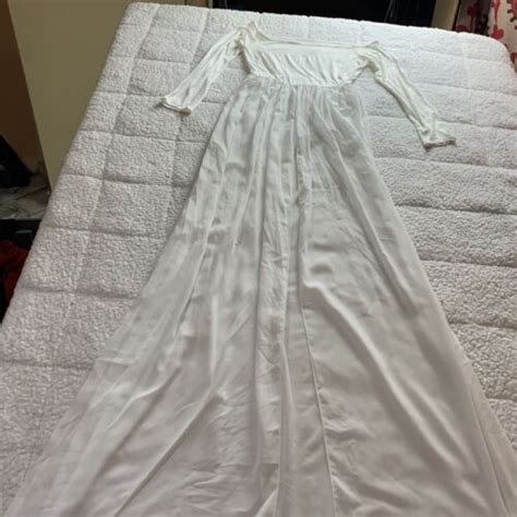 Sexy Women S See Through Mesh Split Long Sleeve Dress Bikini Cover Ups White EBay