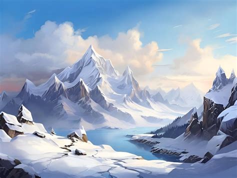 Premium Ai Image Winter Hiking Adventure On Majestic Frozen Cliff