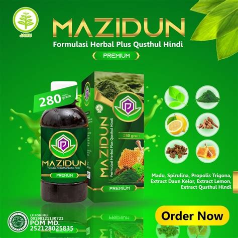 Jual MAZIDUN ORIGINAL MADU HIJAU GREEN HONEY PREMIUM 280GR Shopee