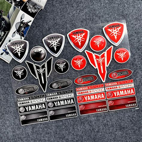 Satu Set Stiker Sepeda Motor Reflektif Yamaha Lem D Stiker Logo Yamaha