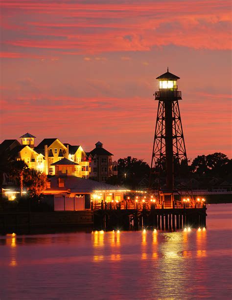 After Sunset at Lake Sumter Landing Photograph by Betty Eich