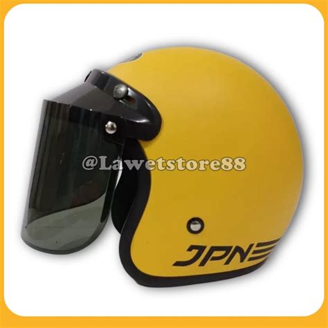 Jual Helm Sepeda Motor Half Face Bogo Jpn Solid Polos Original Warna