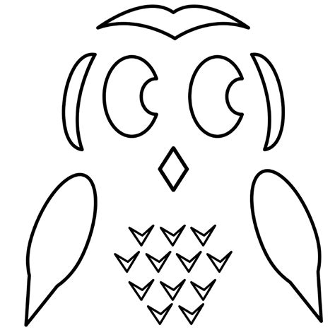 Easy Owl Pumpkin Carving Stencils