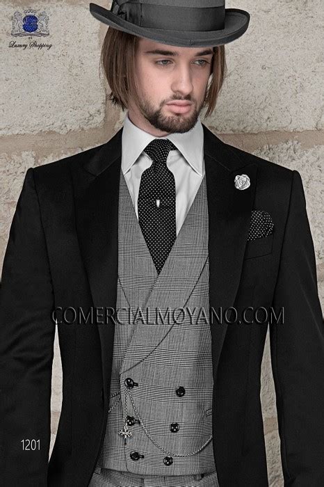 Bespoke Black Wedding Morning Suit Mario Moreno Moyano