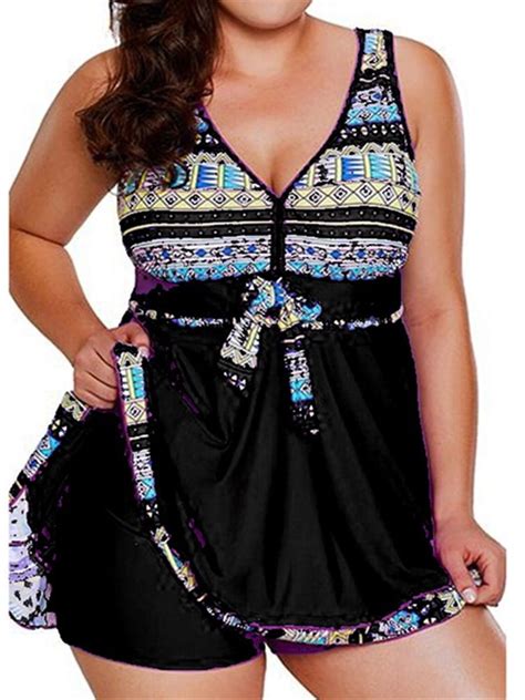 Langwyqu Plus Size Women S Swimwear Xl Bathing Suit Summer Piece