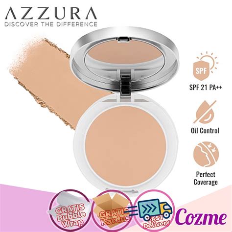 Jual Azzura Two Way Cake All Day Matte Finish Bedak Foundation Spf