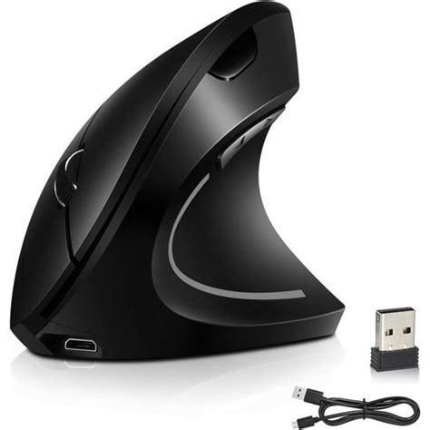 Souris Verticale Ergonomique Sans Fil Pour Droitier Haute Sensibilit