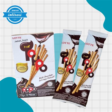 Jual LOTTE Toppo Chocolate Biscuit Stick Pretzel 17gr PACK Shopee