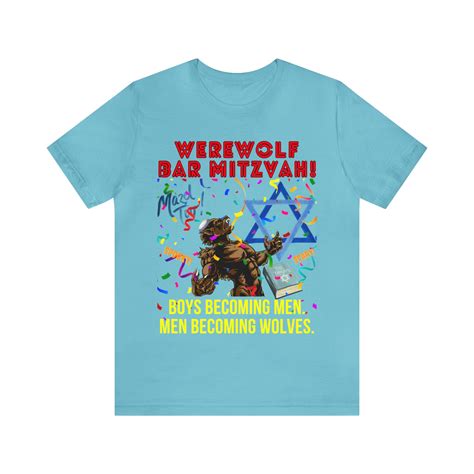 Werewolf Bar Mitzvah Tee - Etsy