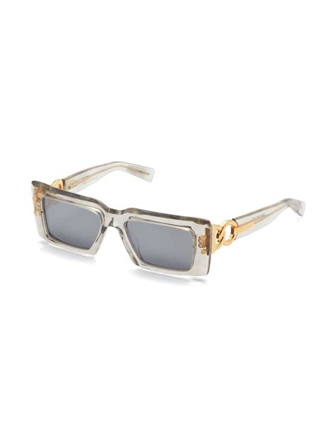 Balmain Eyewear Imperial Square Frame Sunglasses Farfetch