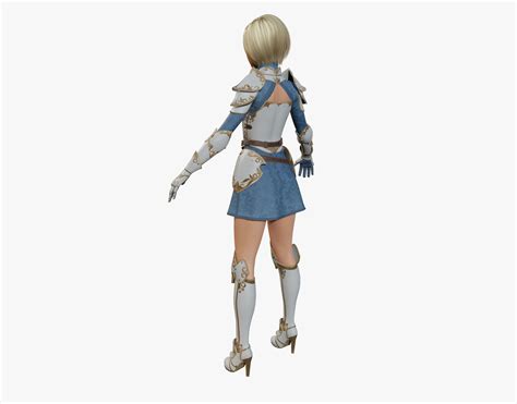 3d Model Warrior Girl Vr Ar Low Poly Rigged Cgtrader