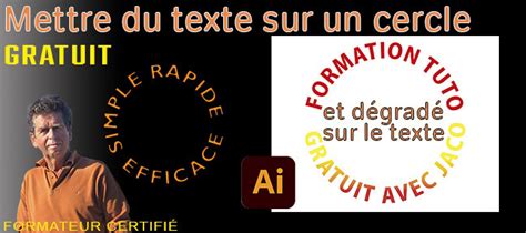 TUTO Gratuit Illustrator Mettre Du Texte Sur Un Cercle Sur Tuto