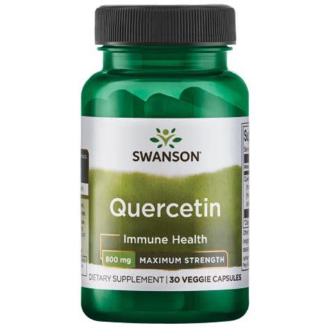 Swanson Quercetin Maximum Strength 800 Mg 30 Veggie Capsules 800 Mg 30 Veg Caps Qfc