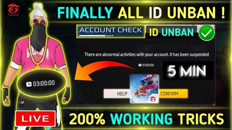 100 Working Trick ID Unban Trick How To Unsuspended Free Fire ID