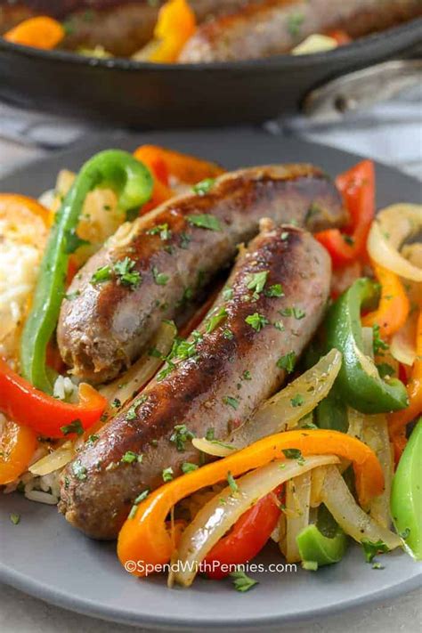 Sausage And Peppers Spend With Pennies