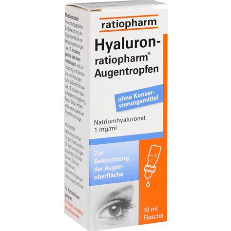 Hyaluron Ratiopharm Augentropfen 10 Ml PZN 10810214 City Apotheke