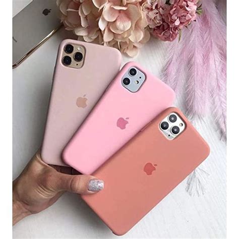 Kit Capas Silicone Aveludado Iphone Pro Max Rosa Areia Rosa Beb