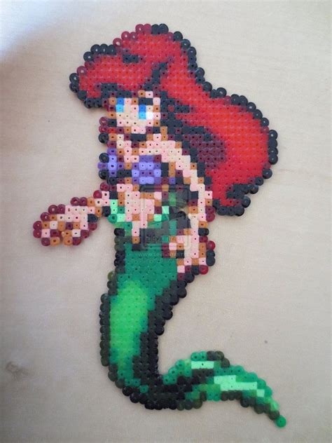 Ariel By Mssupergirlx3 On Deviantart Perler Bead Disney Perler Bead Patterns Crafts