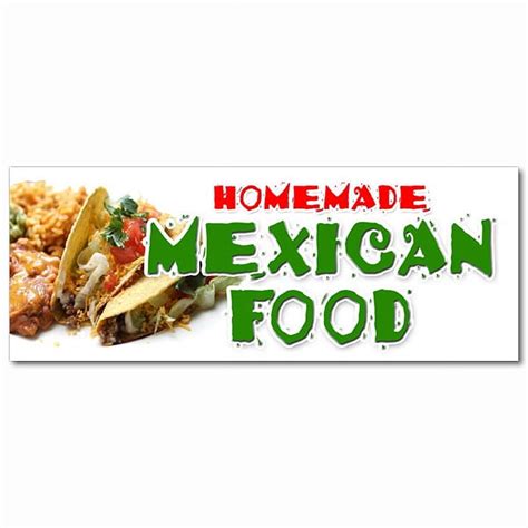 Homemade Mexican Food Decal Sticker Tacos Burritos Restaurant