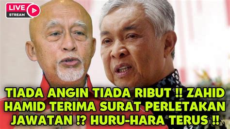 TIADA ANGIN TIADA RIBUT ZAHID HAMID TERIMA SURAT PERLETAKAN JAWATAN