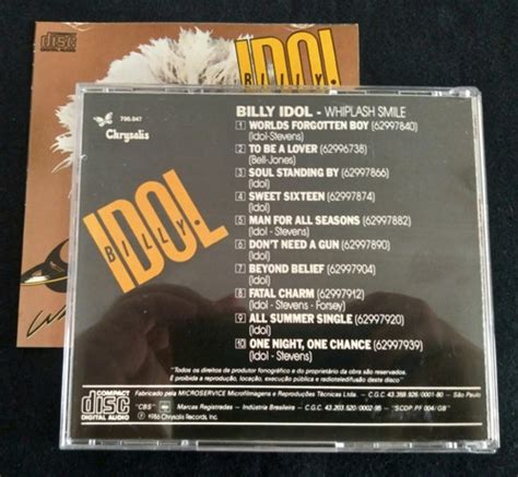 Cd Billy Idol Whiplash Smile Supla Nina Hagen Siouxsie MercadoLivre