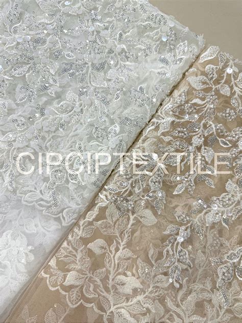 NEW MIXED NUDE LILINA EXQUISITE PEARL BEADED LACE CIPCIPTEXTILE